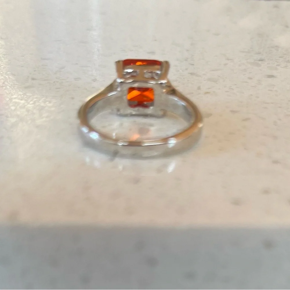 Girls Garnet January Birthstone Solitaire Ring - Size 3